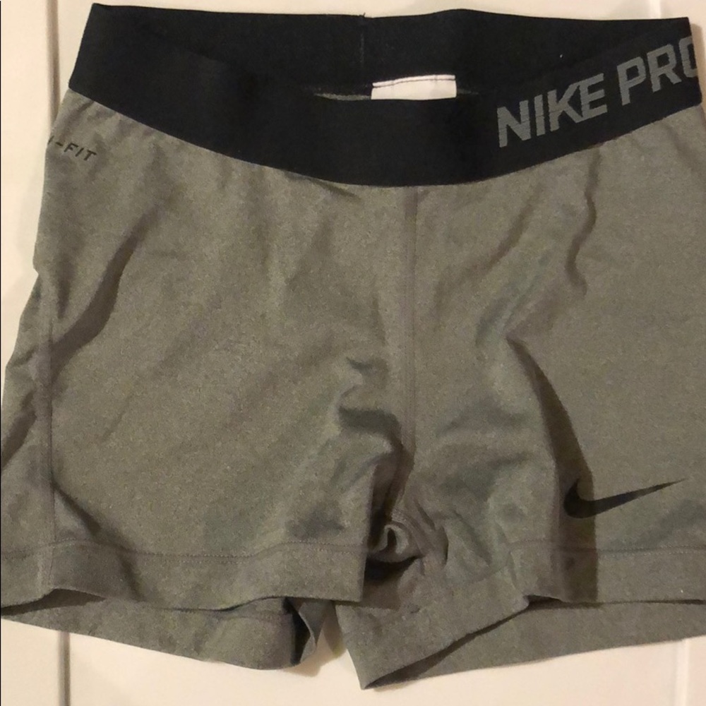 Another pair of gray nike pros